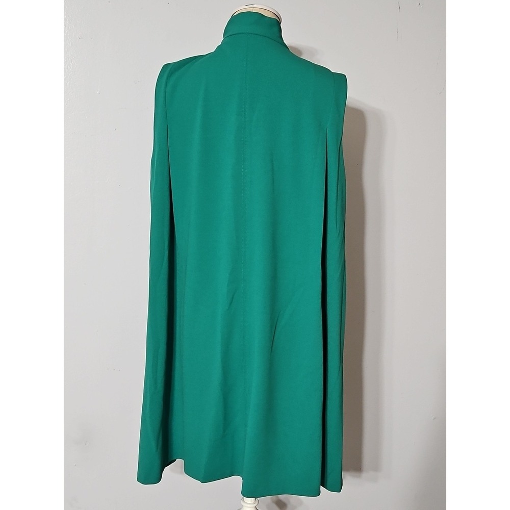 Calvin Klein Women's Green Tie Neck Sleeveless Scuba-crepe Short Shift Dress 14 - Picture 6 of 10